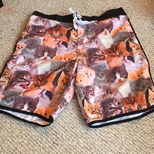 Bioworld Men’s Cat Board Shorts XL
